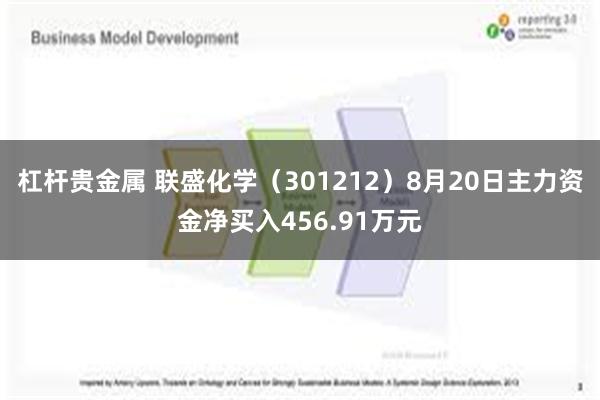 杠杆贵金属 联盛化学（301212）8月20日主力资金净买入456.91万元