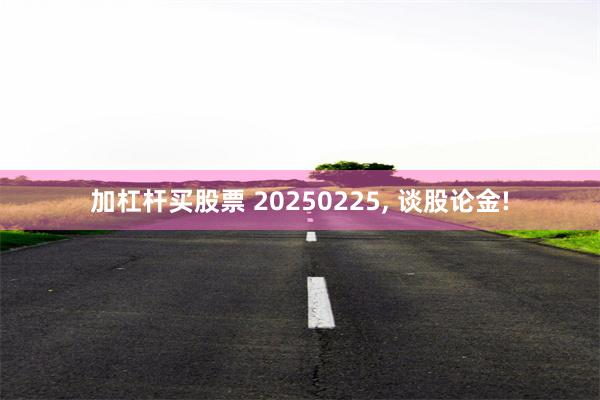 加杠杆买股票 20250225, 谈股论金!